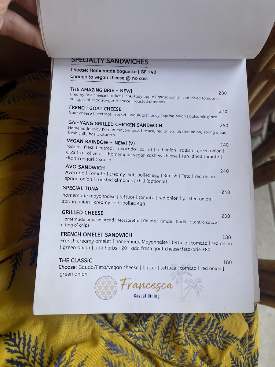 Menu Cafe Francesca - Kitchen | Bar | Coffee-7